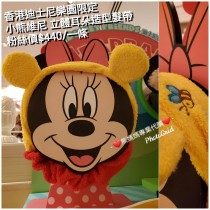 香港迪士尼樂園限定 小熊維尼 立體耳朵造型髮帶